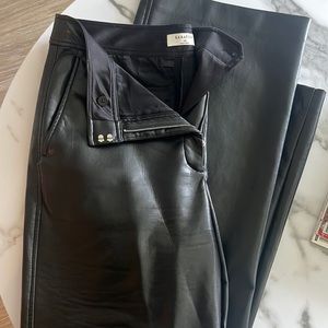 Aritzia - babaton vegan leather pants (Straight leg style)